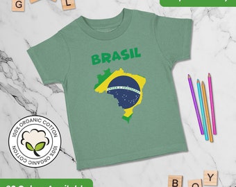 Kids Clothes Funny Toddler Shirts Brazil Brazil Original Names Baby Girl & Baby Boy Gift for Kids Unisex Child Outfits