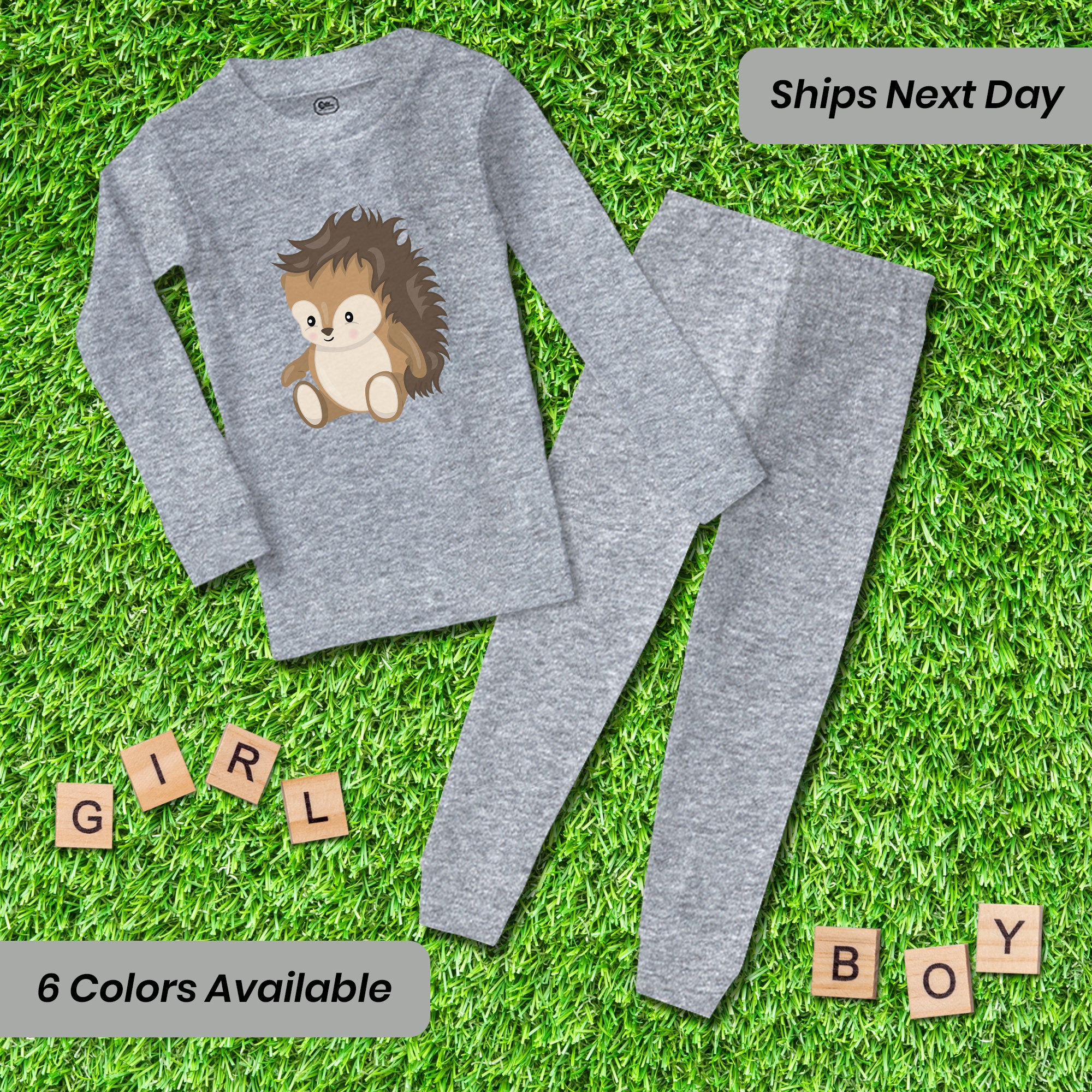 Hedgehog Pajamas Etsy