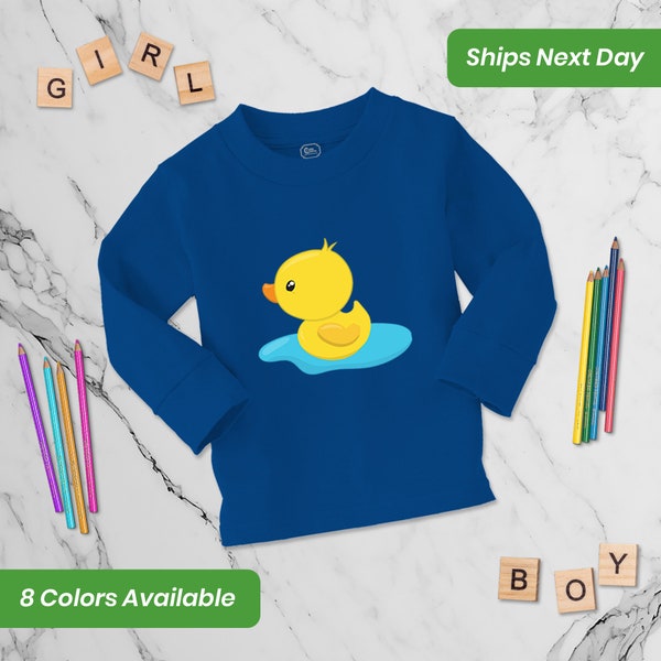 Kids Clothes Funny Toddler Long Sleeve Shirts Duckling Duck Farm Baby Girl & Baby Boy Gift for Kids Unisex Child Outfits