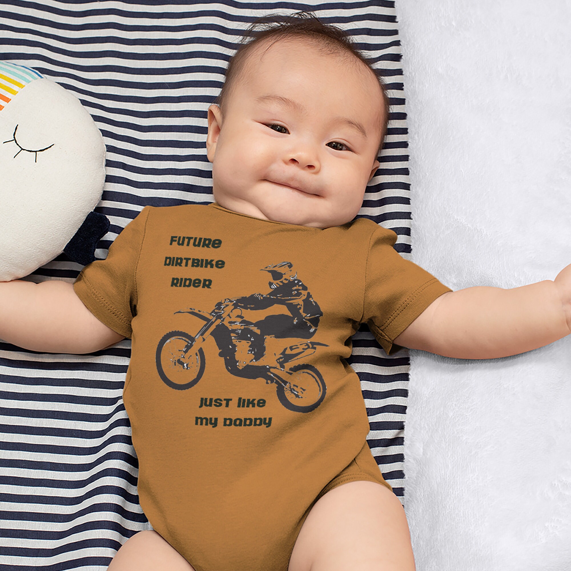 Baby Bodysuit Funny Baby Shower Favors Future Dirt Bike Rider Like My ...