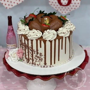 Learn how to make a fake Chocolate Valentines Day Cake | tutorial fake chocolate cake | fake bake tutorial