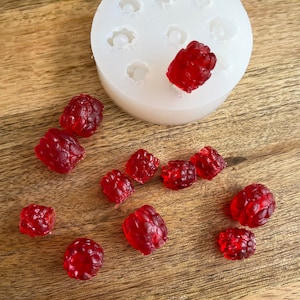 Raspberry silicone mold | resin raspberry mold | clay raspberry mold | fake raspberries