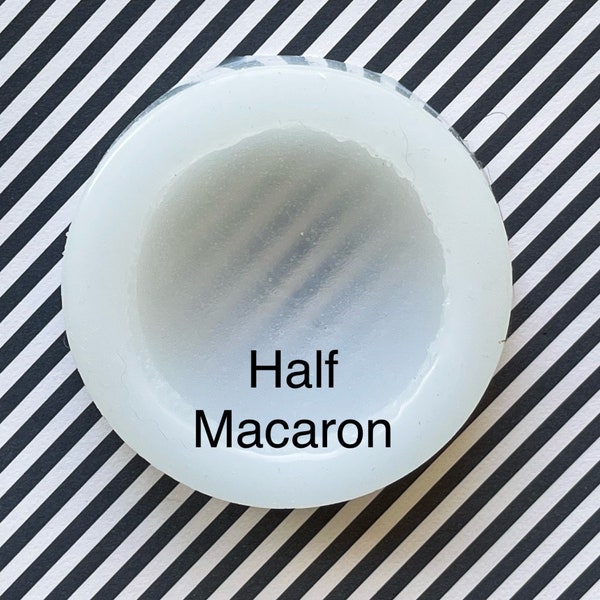 Half macaron mold