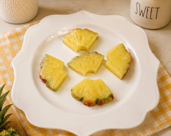 Fake pineapples slices | realistic pineapple pieces |fake baking supplies | fake tropical drinks |fake fruit