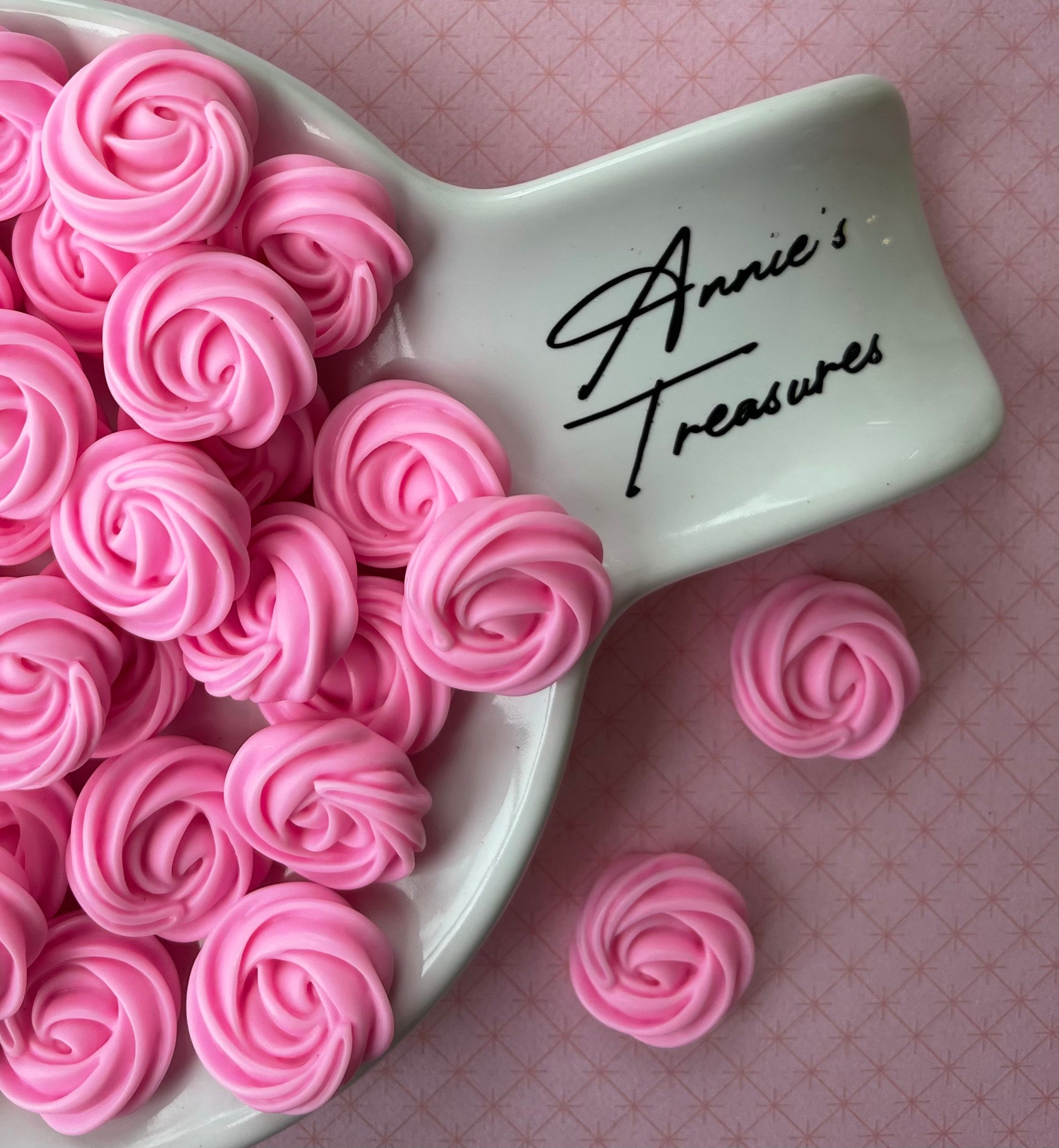 Fake Dark Pink Rose Icing | Fake Cake Rosette | Fake Frosting | Fake ...