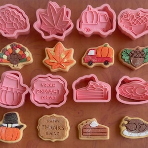 16 piece Thanksgiving  cookie cutter set | diy cookies