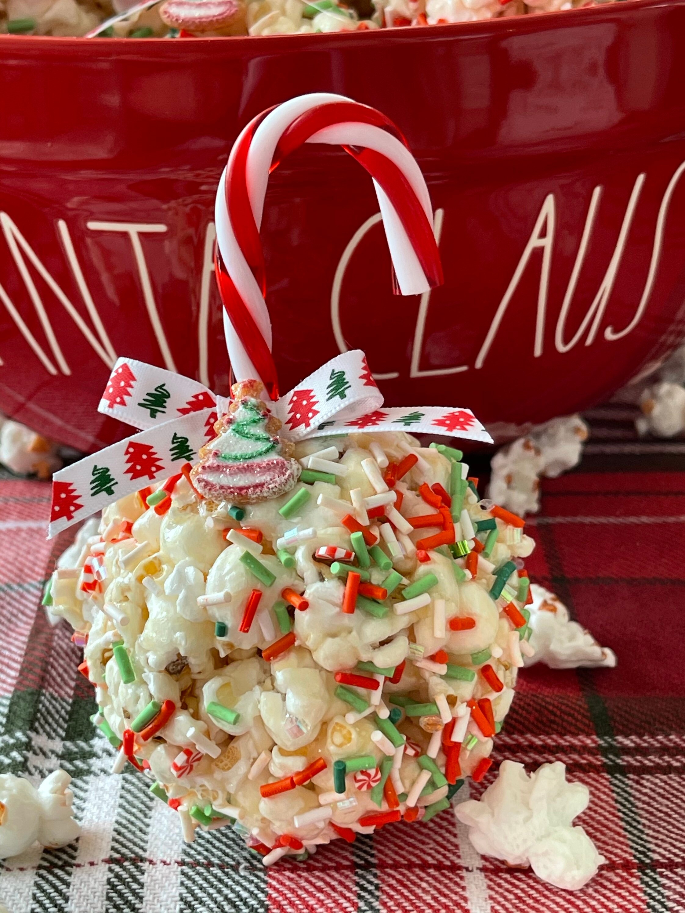 Fake Popcorn Ball for Christmas Realistic Popcorn Ball Etsy