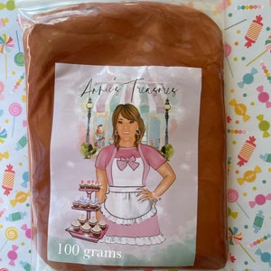 Sample bag gingerbread  foam clay for crafting | clay for fake baking | gingerbread air dry clay