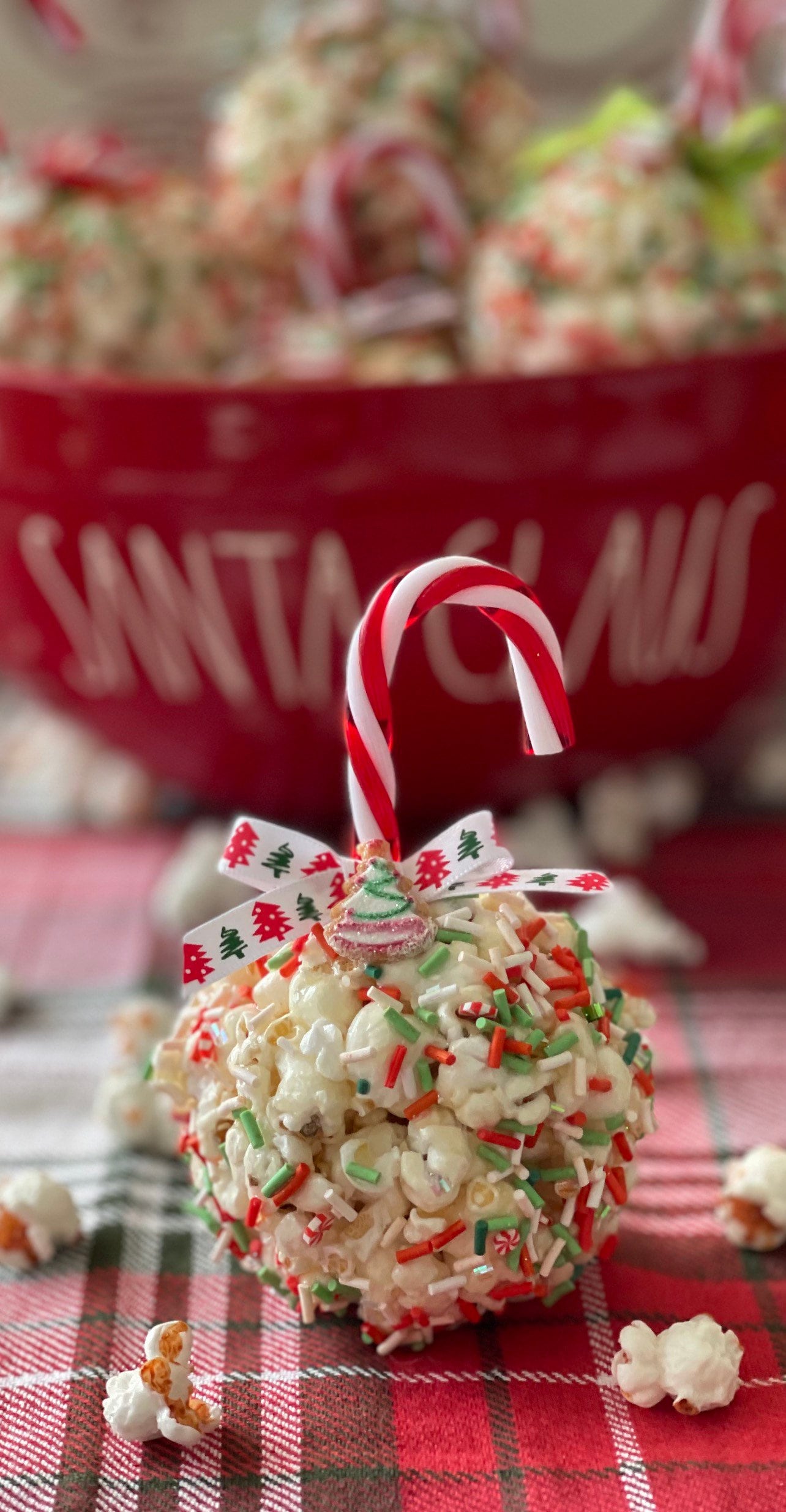 Fake Popcorn Ball for Christmas Realistic Popcorn Ball Etsy