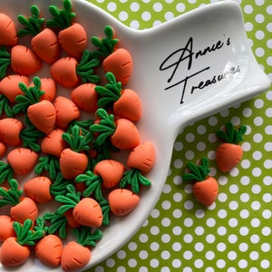 Carrot Cabochons | Carrot flat back | Easter carrot cabochon