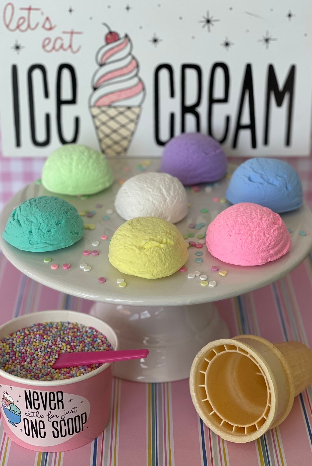 Fake Ice Cream Scoop Realistic Ice Cream Scoop Etsy