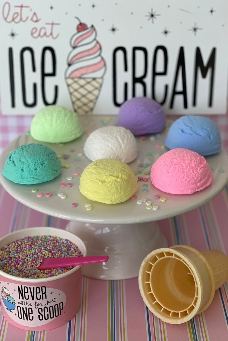 Fake Ice Cream Scoop Realistic Ice Cream Scoop Etsy