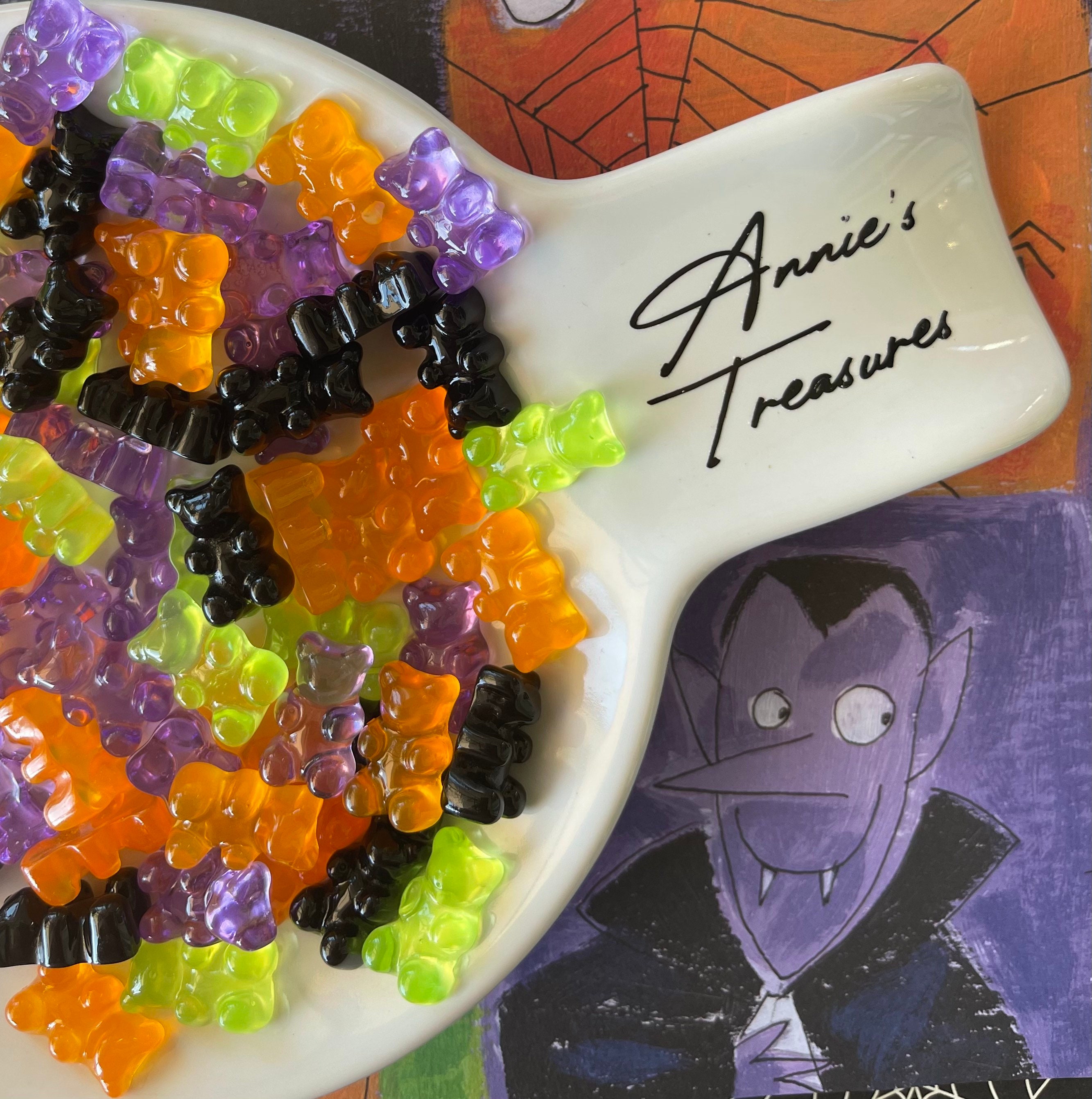 fake Halloween gummy bears |fake gummy bears | fake candy | candy cabochons