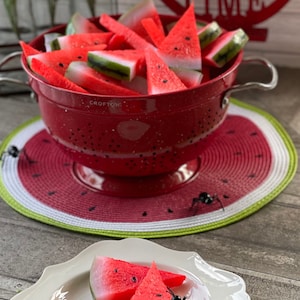 Fake Large watermelon slices |watermelon decor |watermelon fruit |summer fake fruit |fake watermelon for props