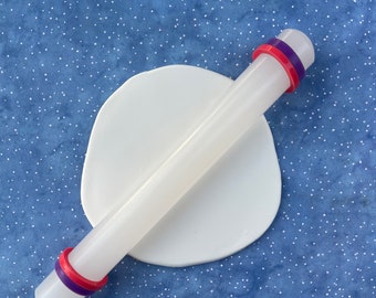 16cm 6.2inch Acrylic Rolling Pin Seamless Rolling Pin Clay Roller Polymer  Clay Rolling Pin Non-stick Acrylic Roller for Clay 