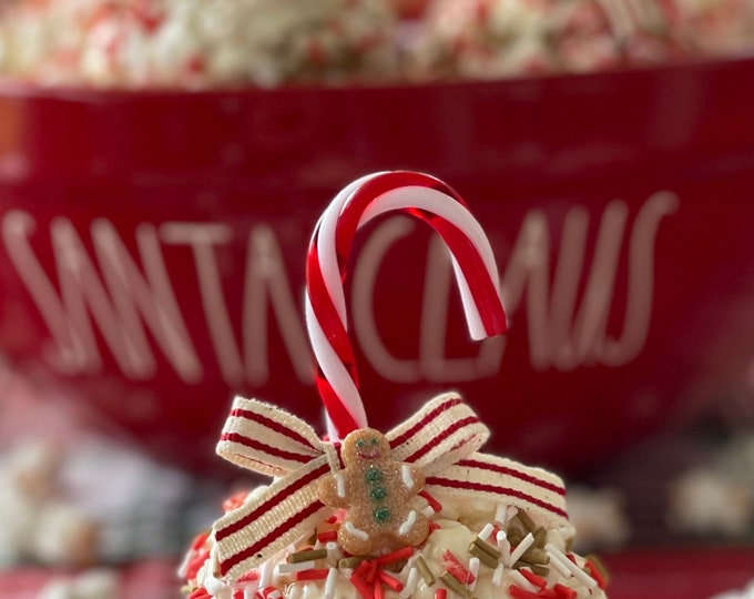 Fake Popcorn Ball Fake Christmas Candy Gingerbread Fake Etsy