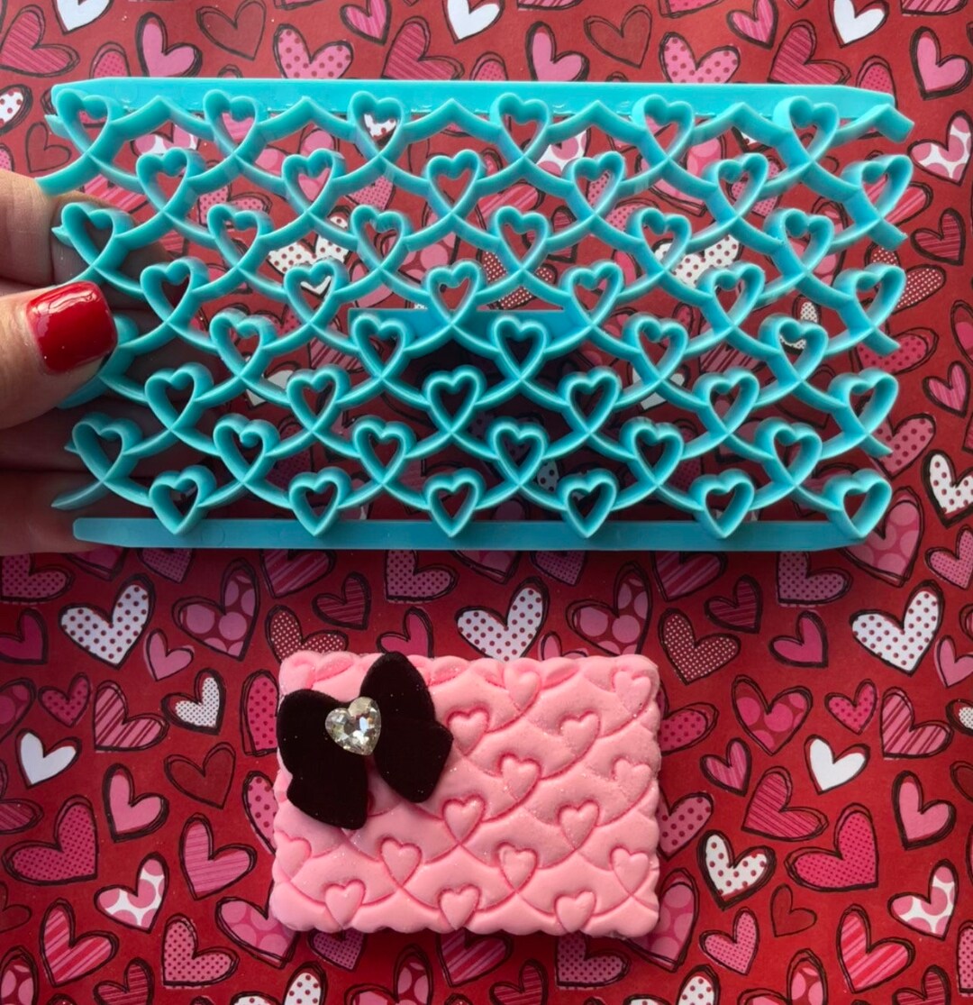 Heart Clay Mold Heart Fondant Mold Heart Cake Mold Etsy