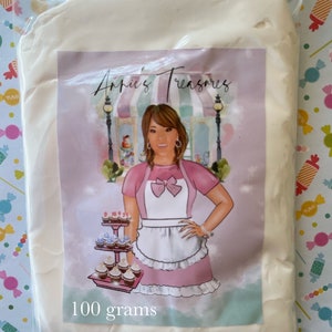 Sample bag white foam clay for crafting | clay for fake baking | white air dry clay