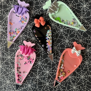 Halloween acrylic shaker piping bags| Halloween decor | piping bags with sprinkles