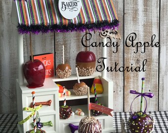 Learn how to make fake candy apples | Candy Apple Tutorial | Fake Apples for Halloween | DIY decretive apples | Halloween Crafts