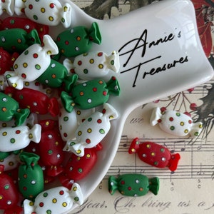 Christmas candy cabochons  | Christmas Cabochons | Fake bake supplies | Christmas crafting