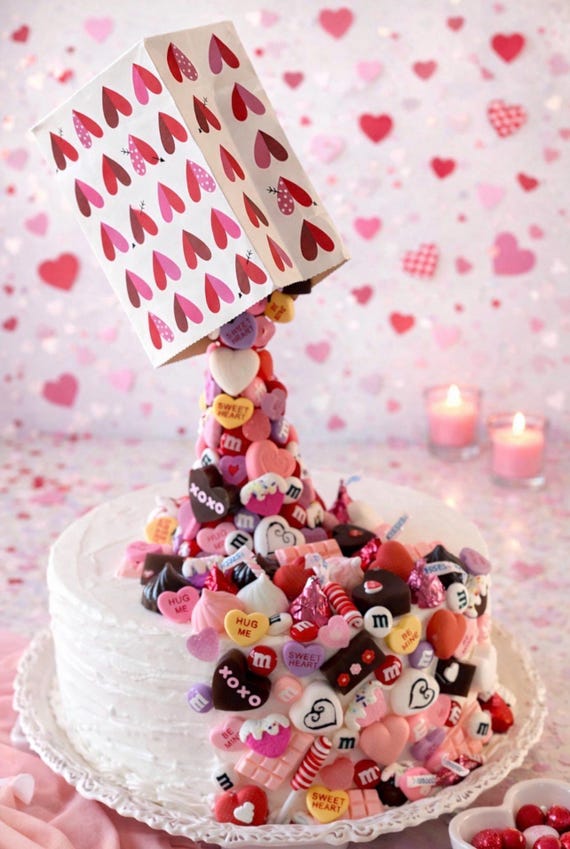 Fake Valentine Gravity Cake Anleitung | Gieen Kuchen Fake Back Tutorial |  Lerne wie du einen unechten Kuchen selber machen kannst - Etsy sterreich