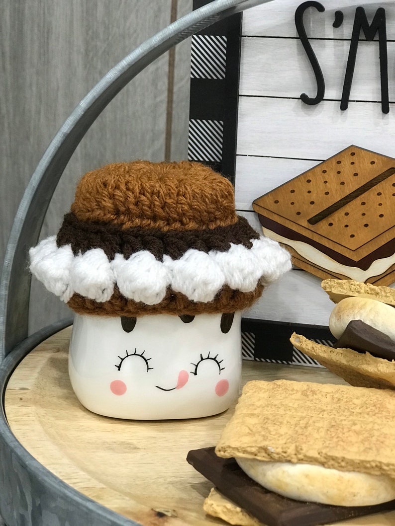 Smores Marshmallow Hat Smores Tiered Stand Decor Rae Etsy
