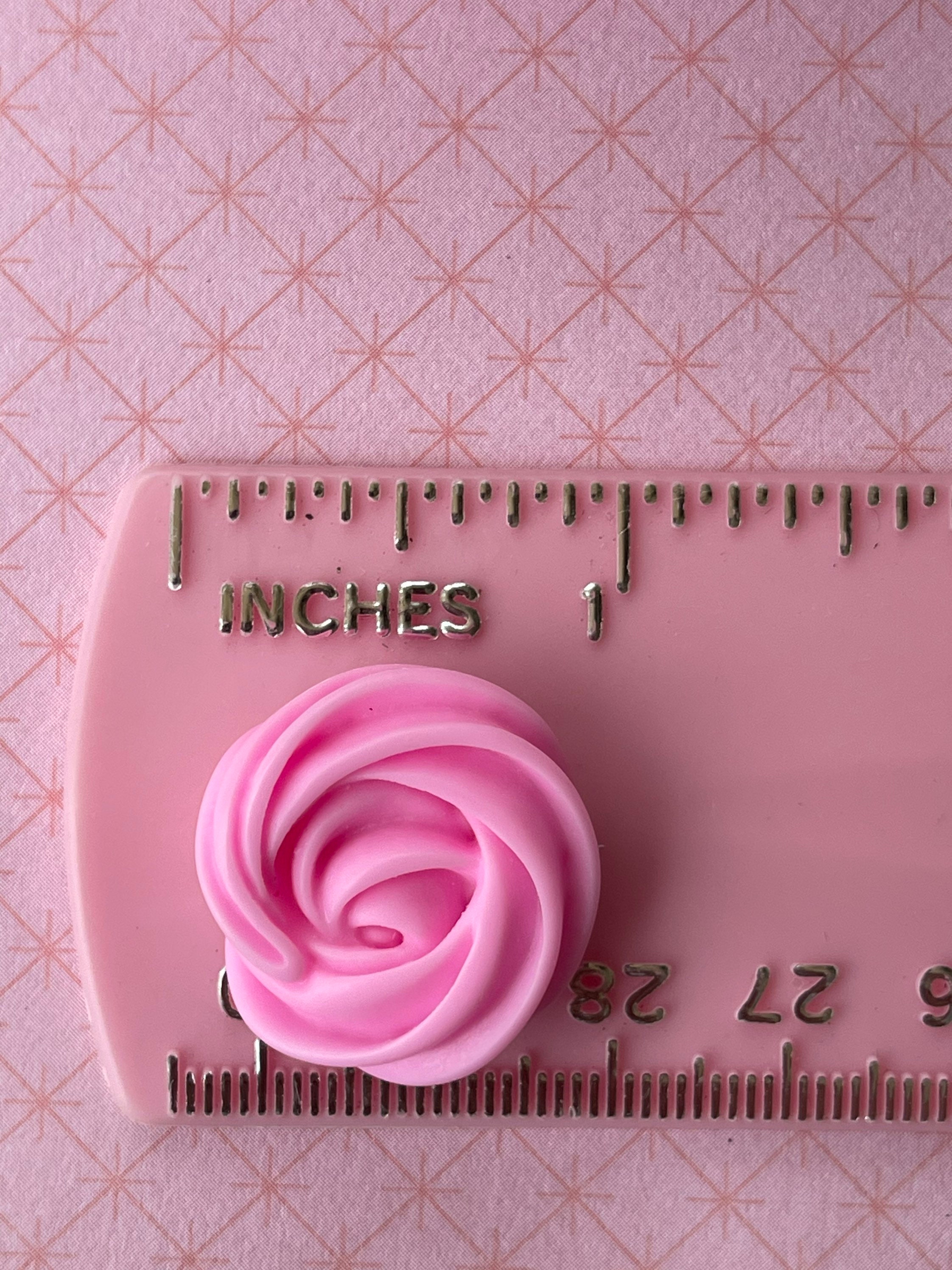 Fake Dark Pink Rose Icing | Fake Cake Rosette | Fake Frosting | Fake ...