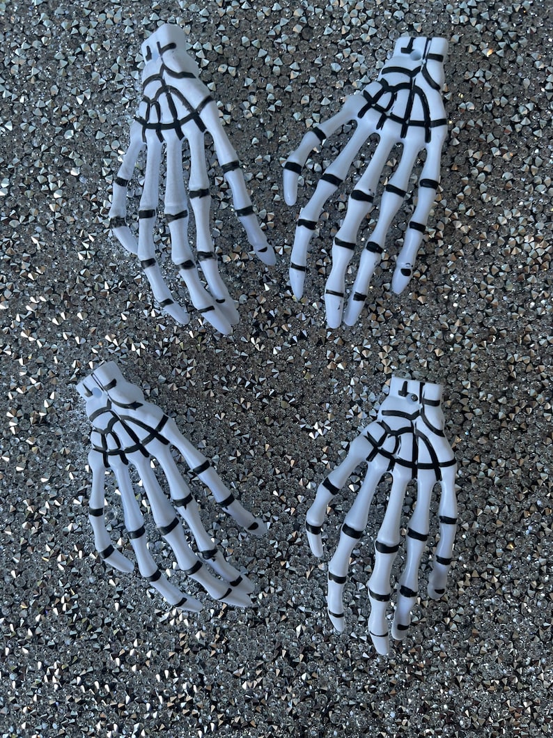 Skeleton Hand Scissors Skeleton Hands| Mini Skeleton Hand | Halloween Cabochons - Etsy