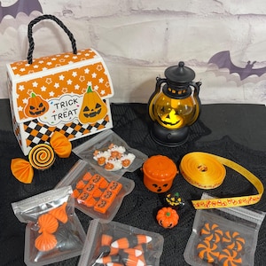 Halloween box set| black orange Halloween | fake Halloween candy
