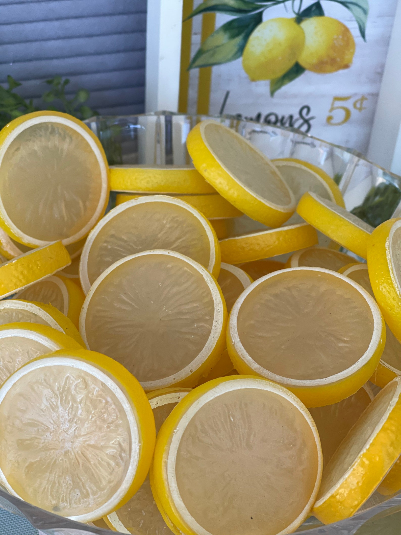 Fake Lemons Realistic Lemons Plastic Lemons Lemon Decor Etsy