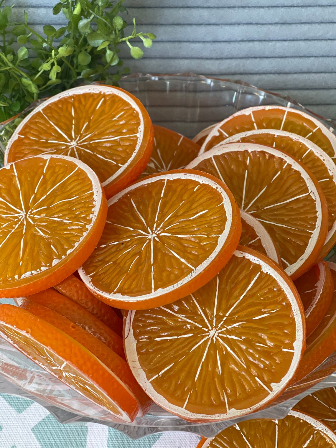 Fake orange slices realistic oranges plastic oranges Etsy