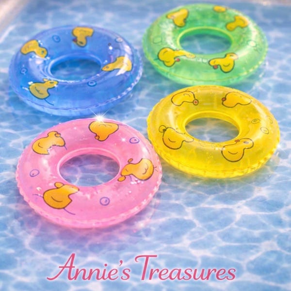 Mini swimming ring | doll size swimming ring |