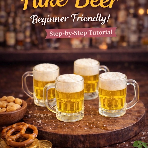 Mini Fake Beer Tutorial | Learn how to make beer | Fake Beer DIY instructions| how to make beer props