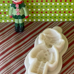 Elf silicone mold | elf  clay mold | elf fondant mold | Christmas silicone mold