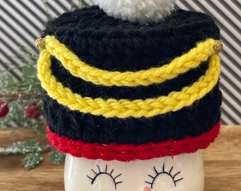 Nutcracker marshmallow mug hat | Christmas mug hat | Christmas decor