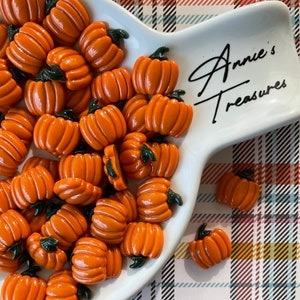 pumpkin cabochons | small pumpkin flat backs | pumpkins for crafting