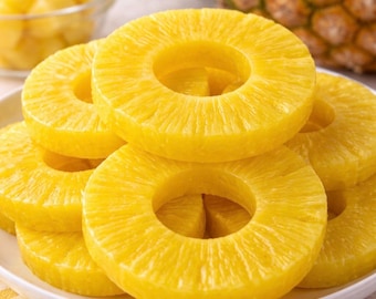 Fake Pineapple Rings | Tropical Drink Garnish | Fake Fruit | Resin Pineapple | Fake Bake Supplies | Summer Decor | Cocktail Prop