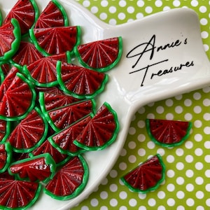 Watermelon cabochons | flatback watermelon | watermelon decor | diy watermelon crafts