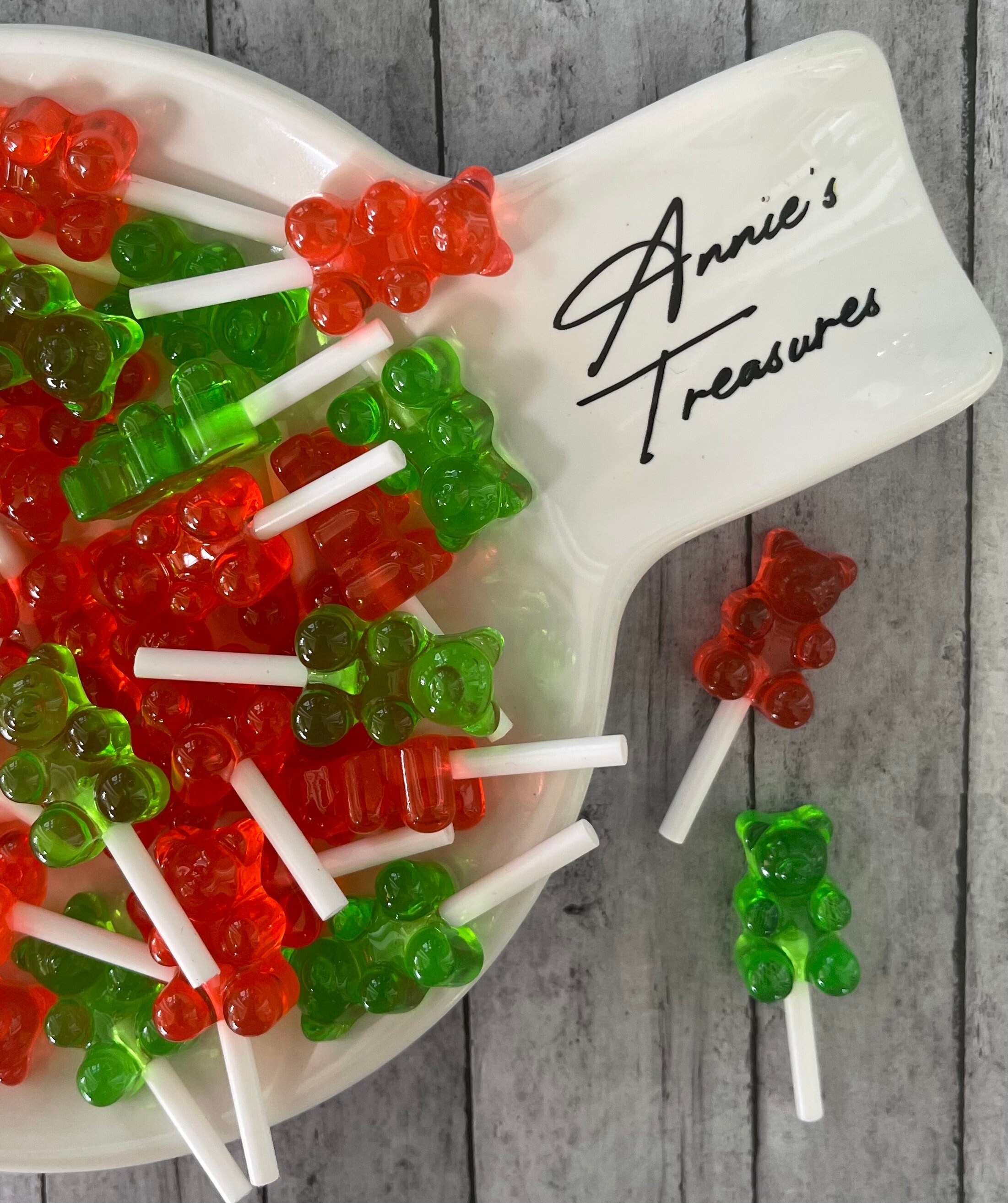 fake Halloween gummy bears |fake gummy bears | fake candy | candy cabochons