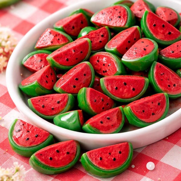 Watermelon cabochons | standing  watermelon | watermelon decor | diy watermelon crafts | fruit cabochons