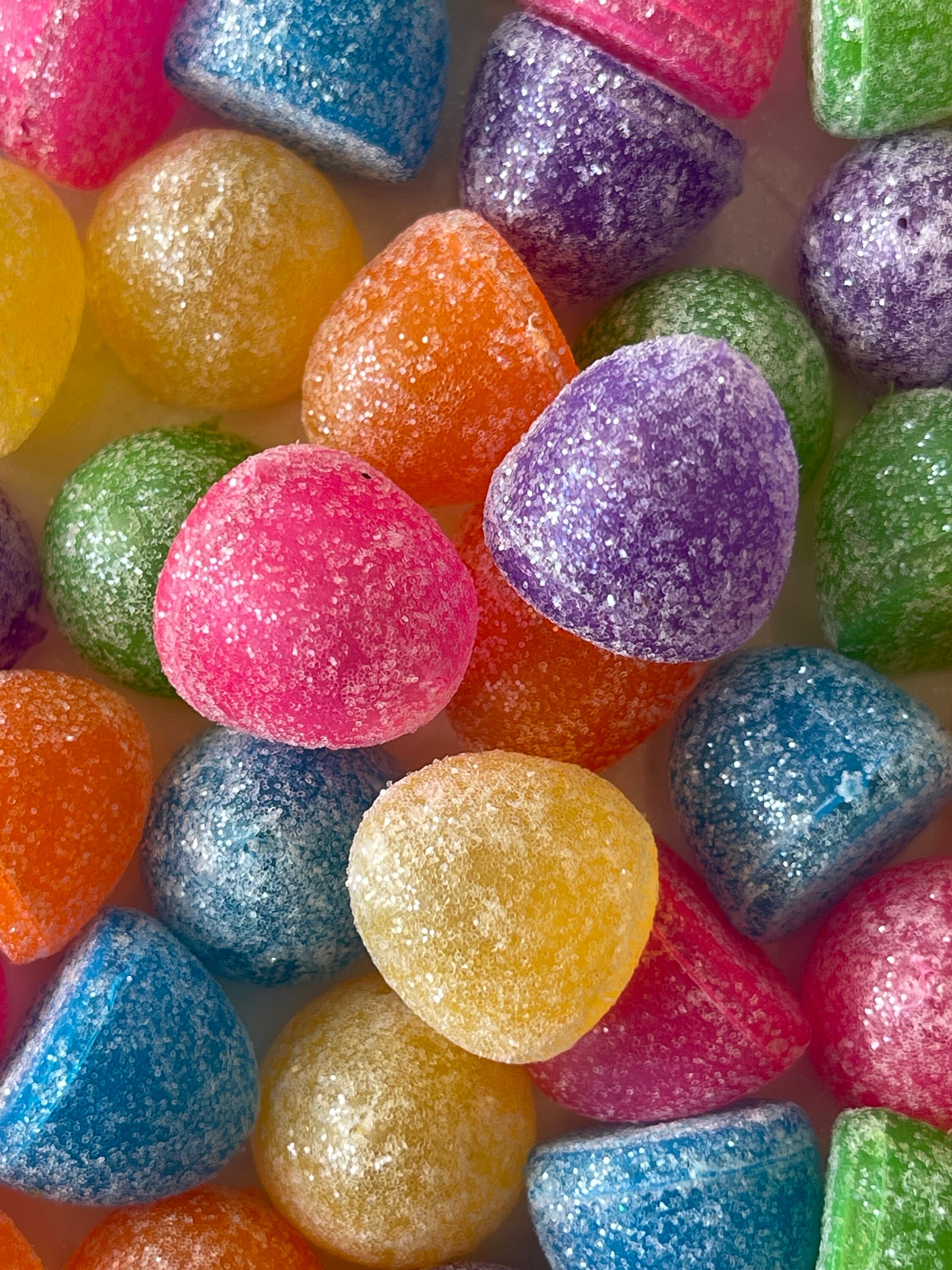 Gumdrops Sugar Coated Gummy Fake Candy Gum Drops 6 Colors Realistic Fa