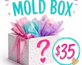 Mystery Mold Box | Silicone Mold Grab Bag | Craft Supply Destash | Random Mold Assortment | DIY Fake bake molds