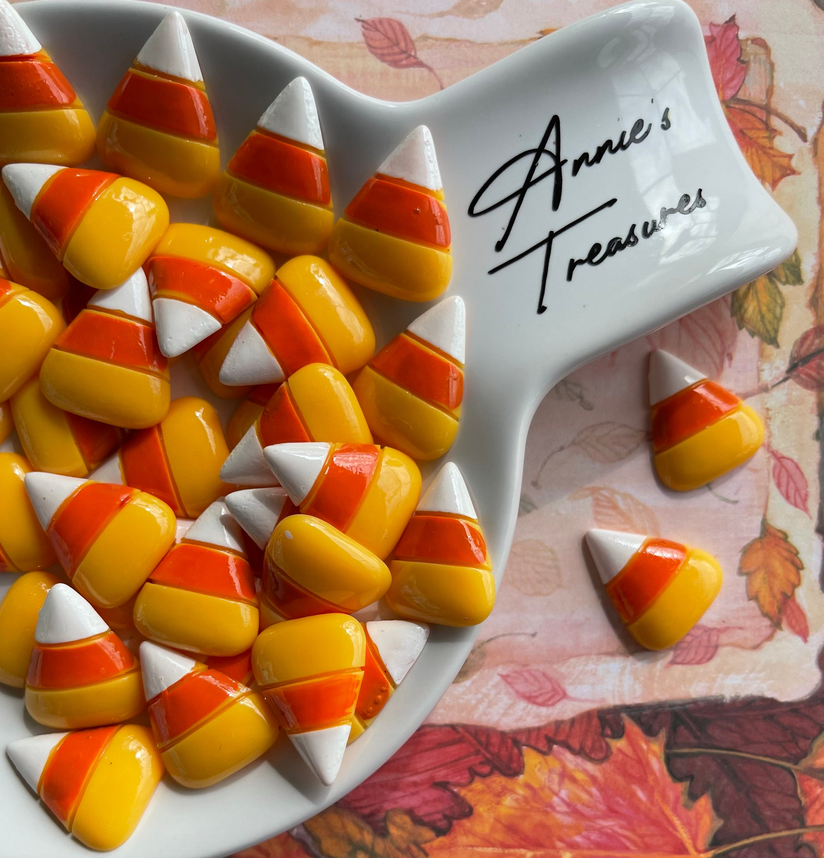 Candy Corn Cabochons | Realistic Candy Corn | Pretend Candy Corn