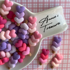 fake heart lollipops | fake candy| fake sweets -| Valentine’s heart lollipops