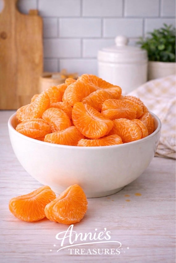 Fake Orange Slices | Realistic Resin Orange Wedges | Fake Fruit | Prop Fruit | Bowl Filler | Tiered Tray Decor | Kitchen Decor | Fake Food