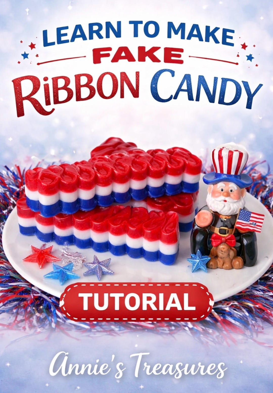 Fake Ribbon Candy Tutorial | Learn to Make Ribbon Candy | DIY Fake Bake ...