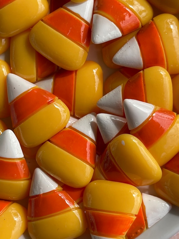 Candy Corn Cabochons | Realistic Candy Corn | Pretend Candy Corn