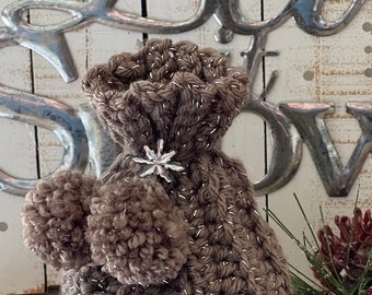 Winter  marshmallow mug hat | Christmas mug hat | Christmas decor
