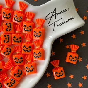pumpkin bag cabochons | pumpkin flatback cabochons | Halloween cabochons